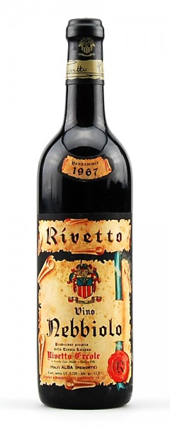 Wein 1967 Nebbiolo Rivetto Riserva Speciale