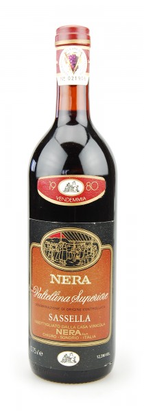 Wein 1980 Sassella Valtellina Superiore Nera