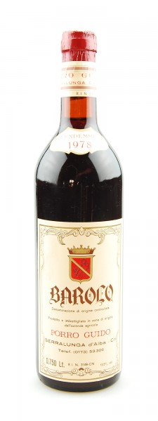 Wein 1978 Barolo Guido Porro