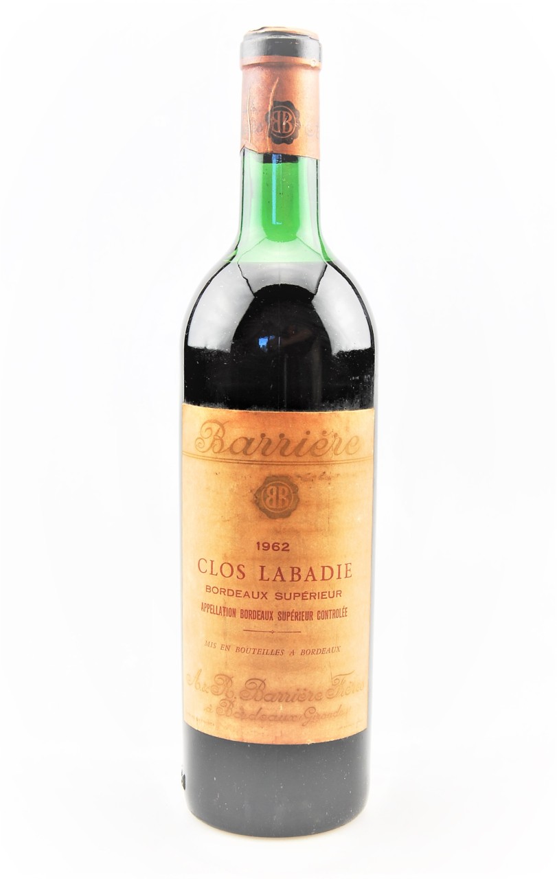 Wein 1962 Bordeaux Superieur Clos Labadie