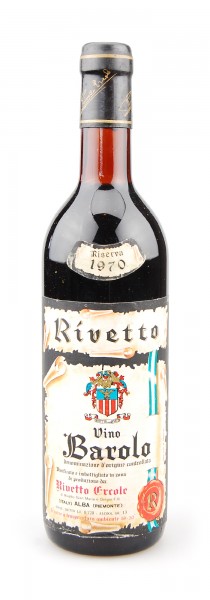 Wein 1970 Barolo Rivetto Riserva