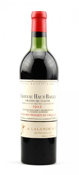 Wein 1952 Chateau Haut-Bailly Grand Cru Classe