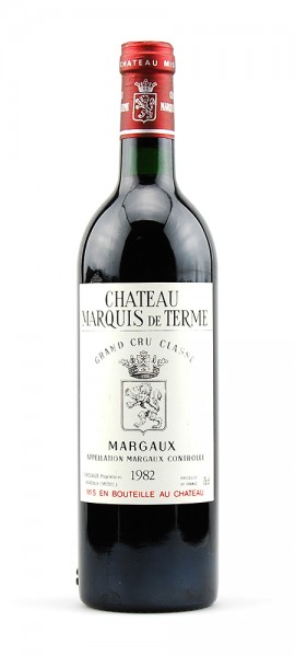 Wein 1982 Chateau Marquis de Terme 4eme Cru Classe