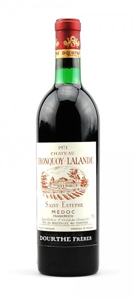 Wein 1971 Chateau Tronquoy Lalande Cru Bourgeois