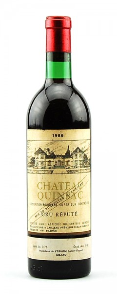 Wein 1966 Chateau Quinsac Cru Repute