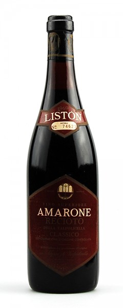 Wein 1969 Amarone Liston Recioto della Valpolicella