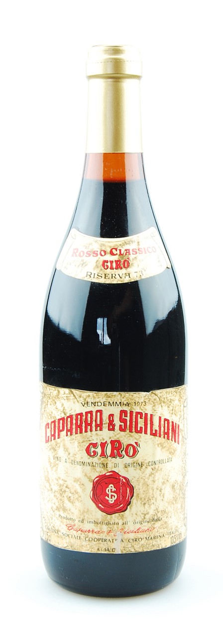 Wein 1973 Ciro Rosso Classico Riserva Caparra