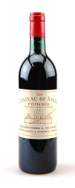 Wein 1989 Chateau de Sales Appellation Pomerol