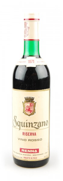 Wein 1971 Vino Rosso Squinzano Riserva Renna