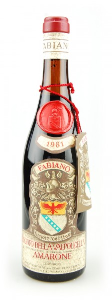 Wein 1981 Amarone della Valpolicella Fabiano