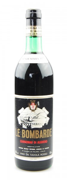 Wein 1978 Cannonau di Alghero Le Bombarde