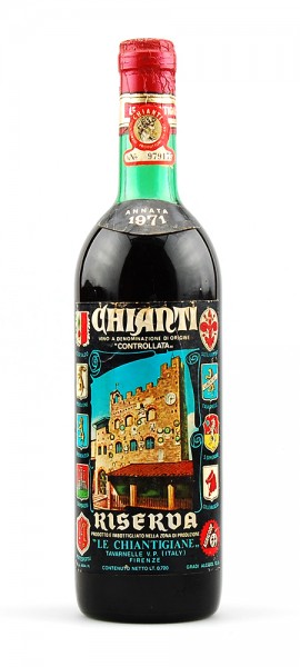 Wein 1971 Chianti Riserva Le Chiantigiane