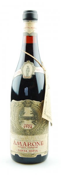 Wein 1974 Amarone Santa Sofia Reciotto Valpolicella