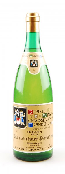 Wein 1983 Bullenheimer Paradies Müller-Thurgau