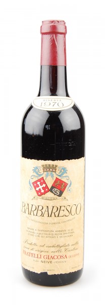 Wein 1970 Barbaresco Riserva Fratelli Giacosa