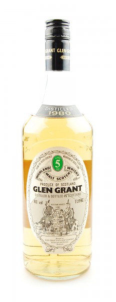 Whisky 1980 Glen Grant Malt Whisky 5 years 1 Liter