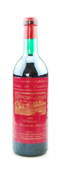 Wein 1978 Chateau La Croix-de-Barreyre