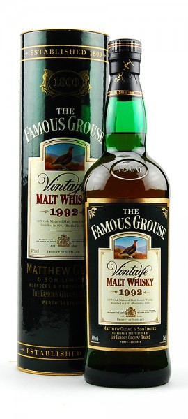 Whisky 1992 The Famous Grouse Vintage Malt Whisky