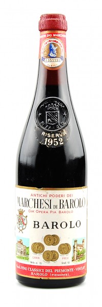 Wein 1952 Barolo Marchesi di Barolo Gia Opera Riserva