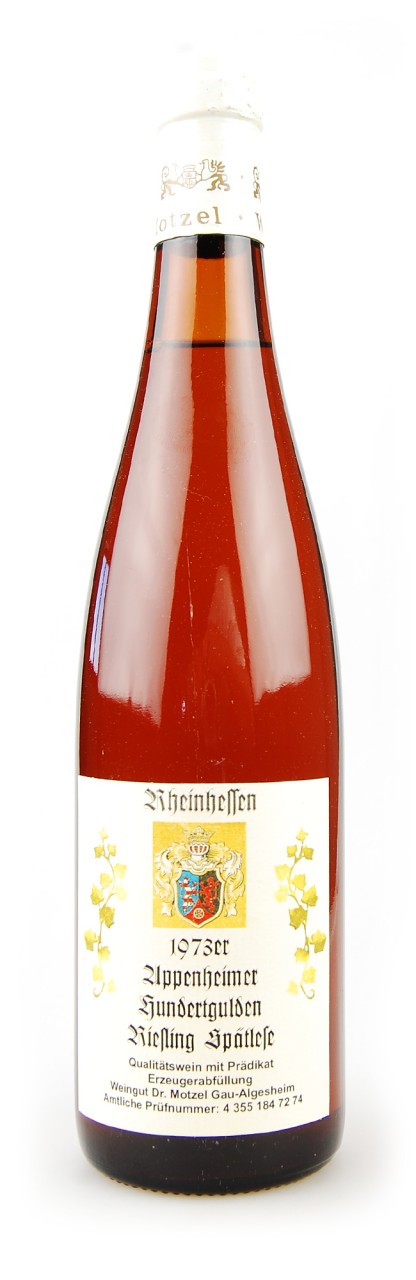 Wein 1973 Appenheimer Hundertgulden Spätlese Riesling