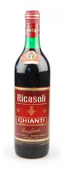 Wein 1972 Chianti Barone Ricasoli - Unser Tipp!!