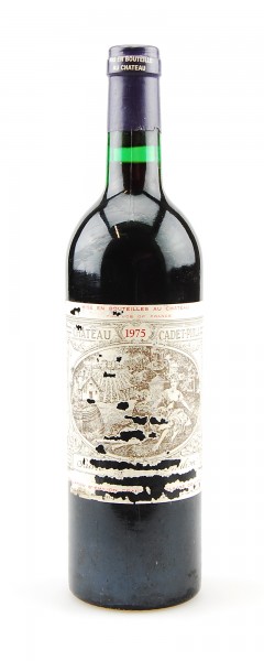 Wein 1975 Chateau Cadet-Piola Grand Cru Classe