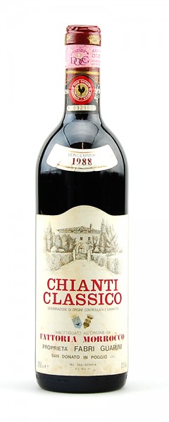 Wein 1988 Chianti Classico Fattoria Morrocco
