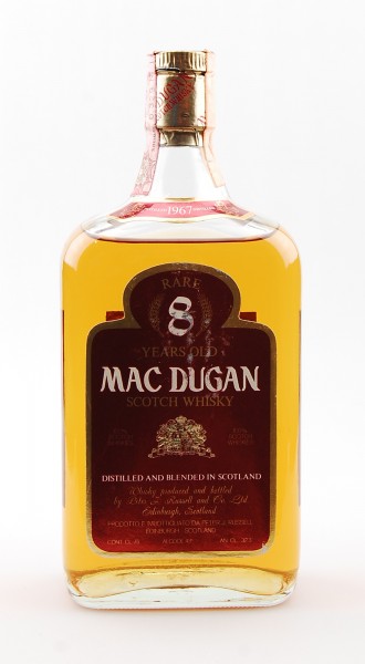 Whisky 1967 Mac Dugan Rare 8 Years Blended Scotch