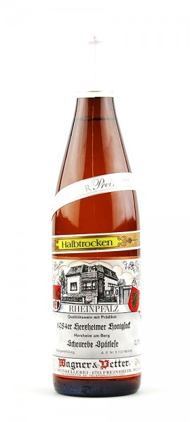 Wein 1984 Herxheimer Honigsack Scheurebe Spätlese