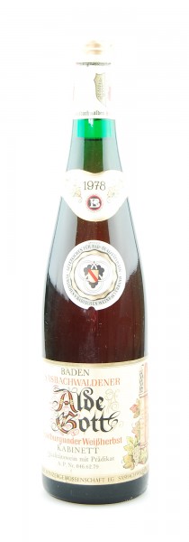 Wein 1978 Alde Gott Spätburgunder Weißherbst