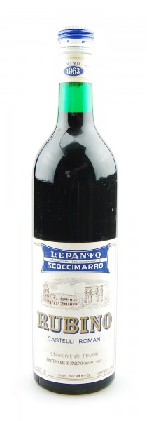Wein 1963 Vino Rubino Castelli Romani