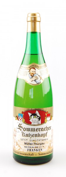 Wein 1975 Sommeracher Katzenkopf Müller-Thurgau