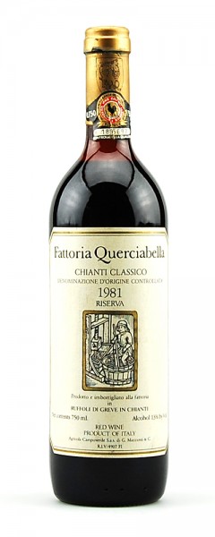 Wein 1981 Chianti Classico Riserva Querciabella