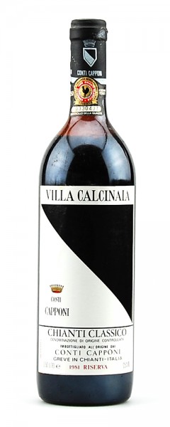 Wein 1981 Chianti Classico Riserva Villa Calcinaia - Sonderpreis