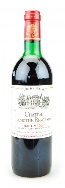 Wein 1984 Chateau Lamothe Bergeron Haut-Medoc