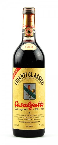 Wein 1981 Chianti Classico Riserva Casalgallo