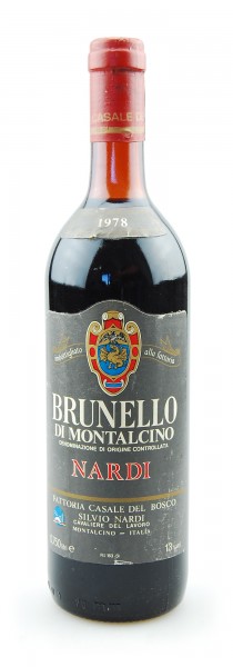 Wein 1978 Brunello di Montalcino Silvio Nardi