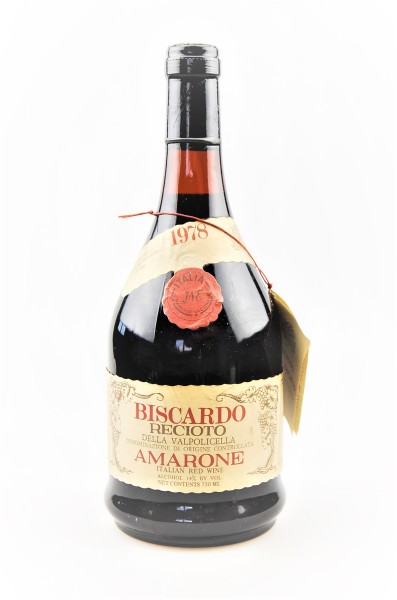 Wein 1978 Amarone Biscardo Recioto della Valpolicella