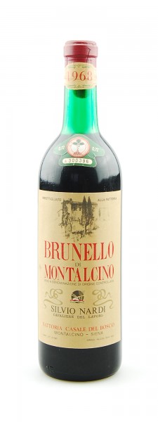 Wein 1968 Brunello di Montalcino Silvio Nardi