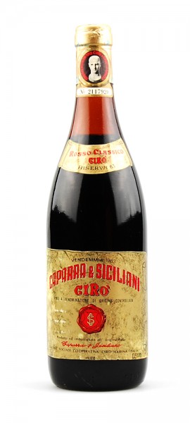 Wein 1963 Ciro Rosso Classico Riserva Caparra