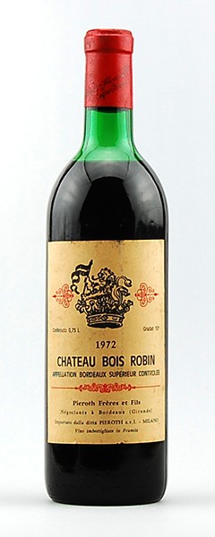 Wein 1972 Chateau Bois Robin Bordeaux Superieure