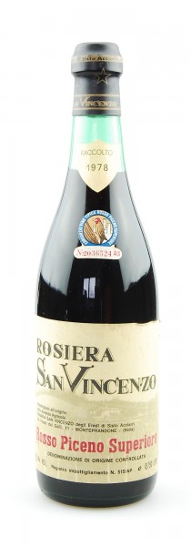 Wein 1978 Rosso Piceno Superiore Rosiera San Vincenzo