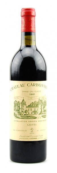 Wein 1981 Chateau Carbonnieux Grand Cru Classe