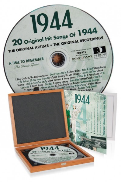 CD 1944 Musik-Hits in Luxusbox, auch mit Gravur!