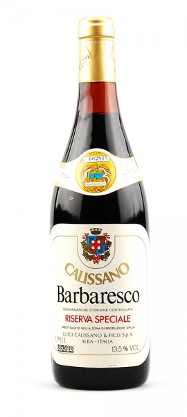 Wein 1976 Barbaresco Calissano Riserva Speciale