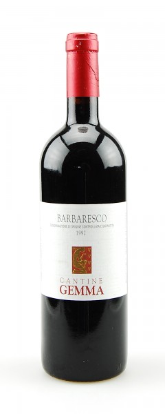 Wein 1992 Barbaresco Cantine Gemma