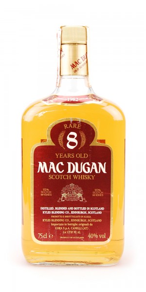 Whisky 1982 Mac Dugan Rare 8 Years Blended Scotch
