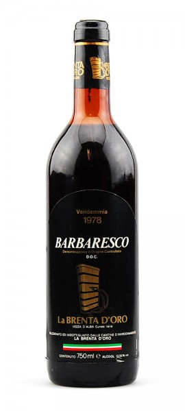 Wein 1978 Barbaresco La Brenta d-Oro