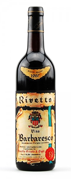 Wein 1967 Barbaresco Rivetto Riserva Speciale