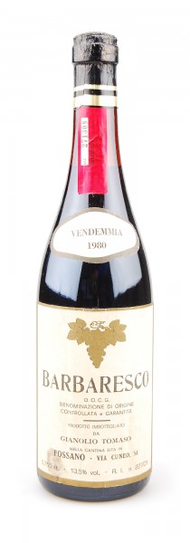 Wein 1980 Barbaresco Gianolio Tomaso
